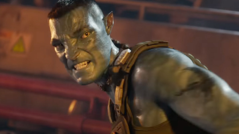 Avatar: The Way of Water Quaritch in avatar form
