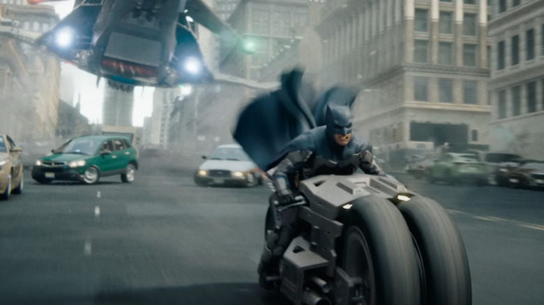 Batman on a motorcycle
