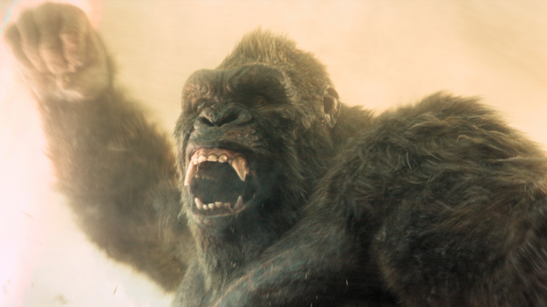 King Kong raising his fist and roaring in Monarch: Legacy of Monsters