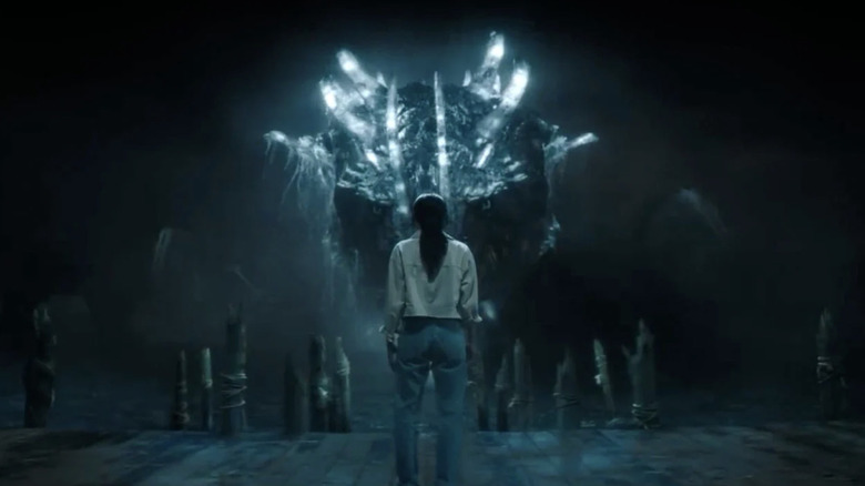 Cate Randa faces down Titan X in Monarch: Legacy of Monsters