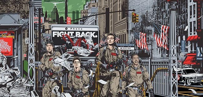 Mondo Ken Taylor Ghostbusters Print