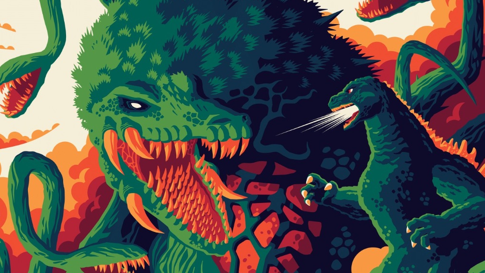 逆輸入 Posters Godzilla New Reveals Mondo And Vinyl Jaguar Jet 版画