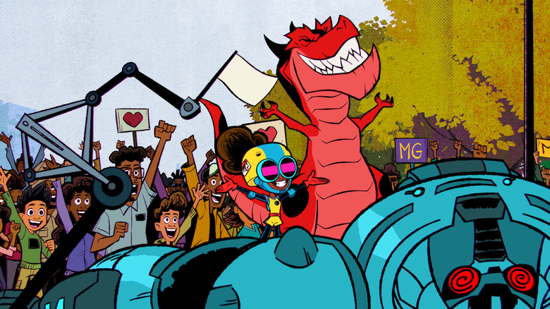 Moon Girl and Devil Dinosaur save the day
