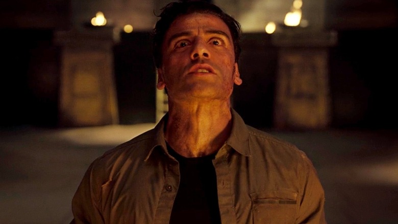 Moon Knight Oscar Isaac Neck Bulging