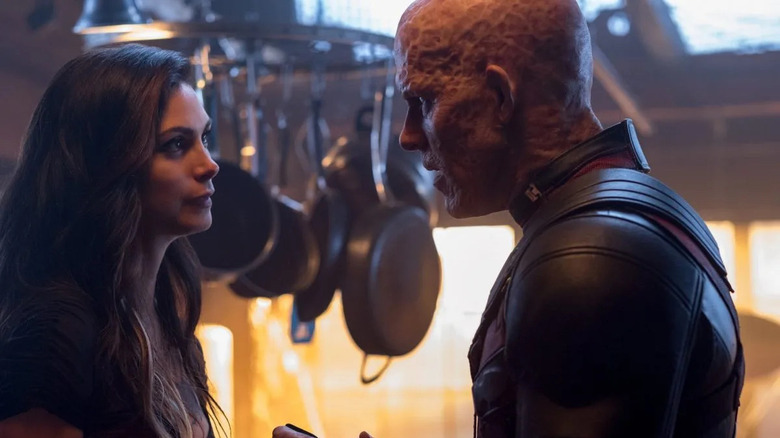 Morena Baccarin and Ryan Reynolds in Deadpool 2