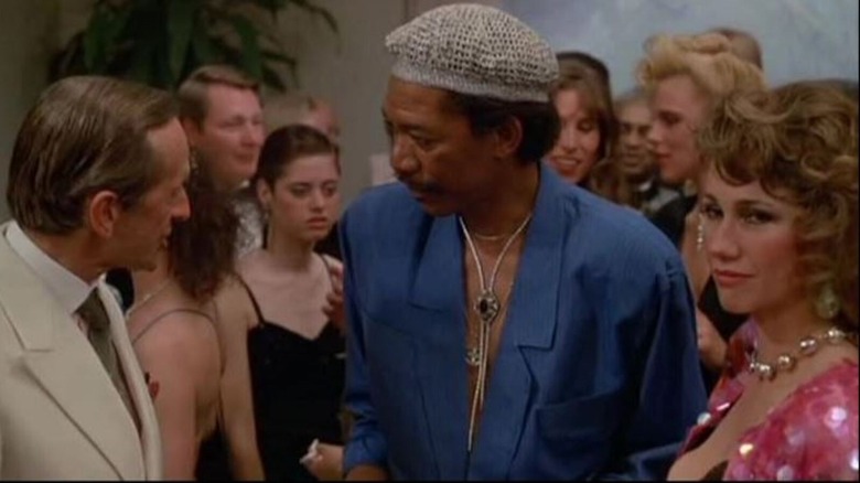 Andre Gregory, Morgan Freeman, and Kathy Baker in Street Smart