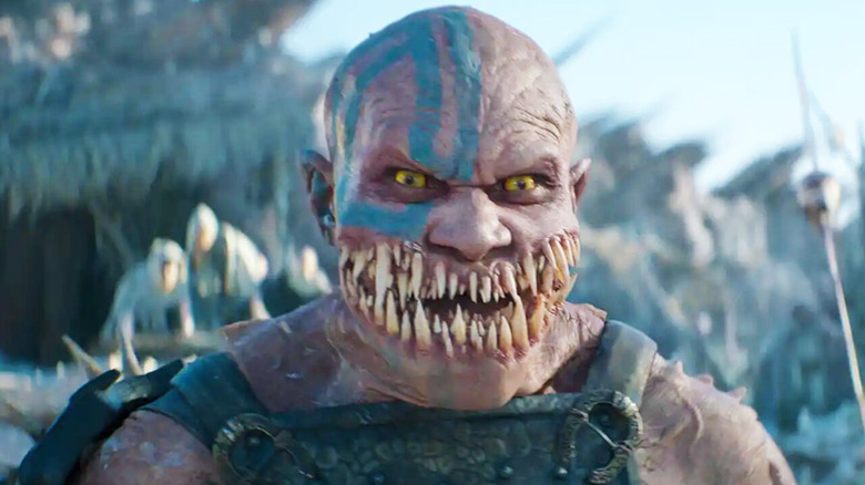 Baraka flashes his toothy grin in Mortal Kombat II