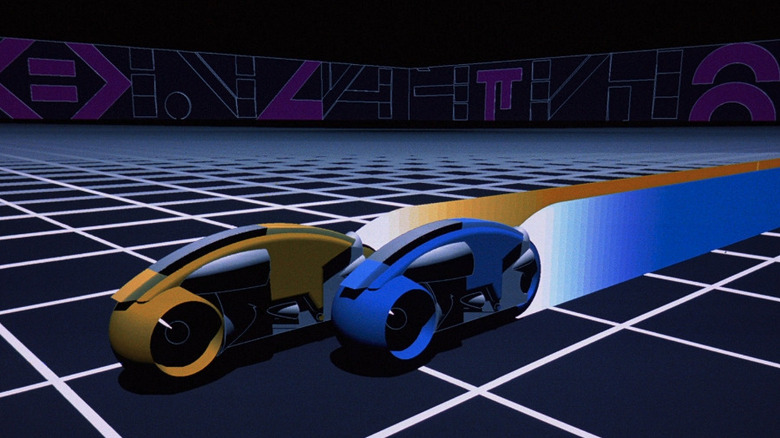 Lightcycles on the grid in TRON