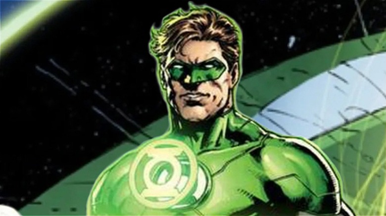 John Stewart, Hal Jordan, and Mogo as Green Lanterns from DC Comics