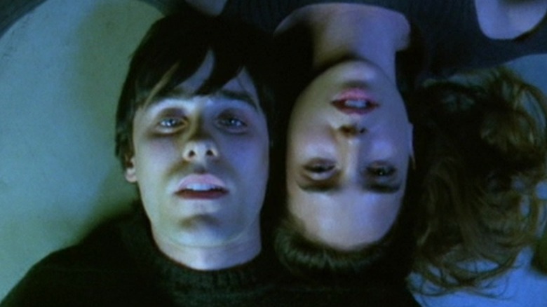 Harry and Marion staring