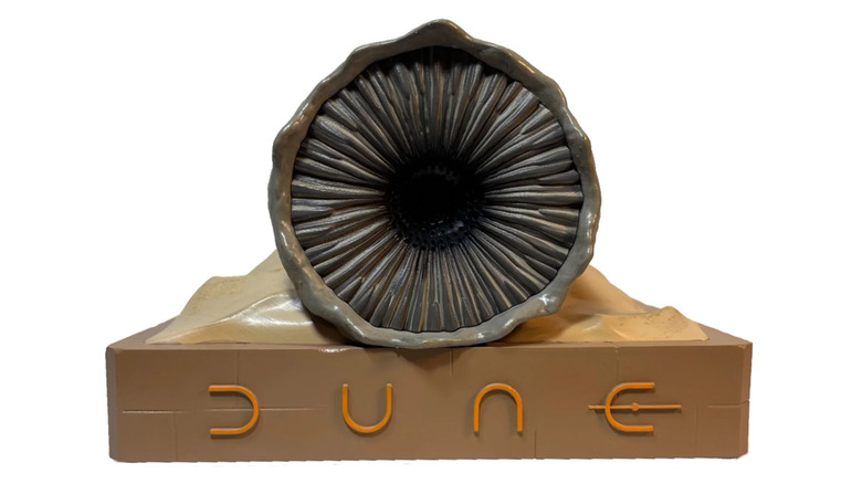 A photo of the Dune sandworm bluetooth speaker