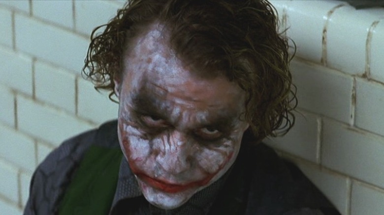 Dark Knight Joker glowering