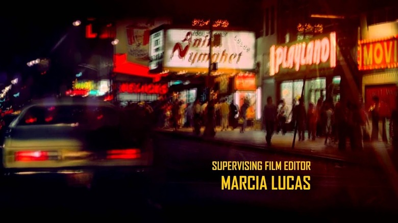 The opening credits of Taxi Driver