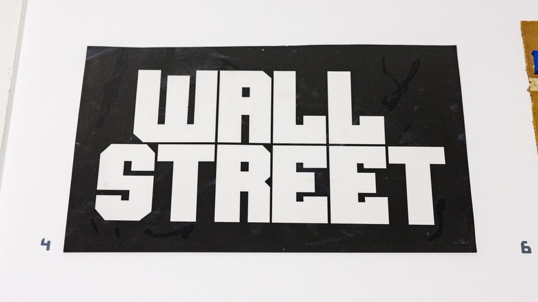 Wall Street title text Dan Perri Museum of Moving Image exhibit