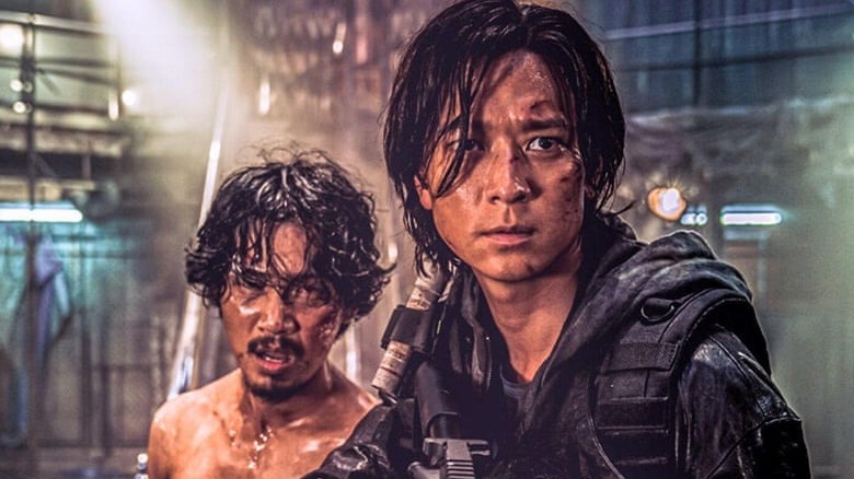 Gang Dong-won and Kim Min-Jae in Train To Busan Presents: Peninsula