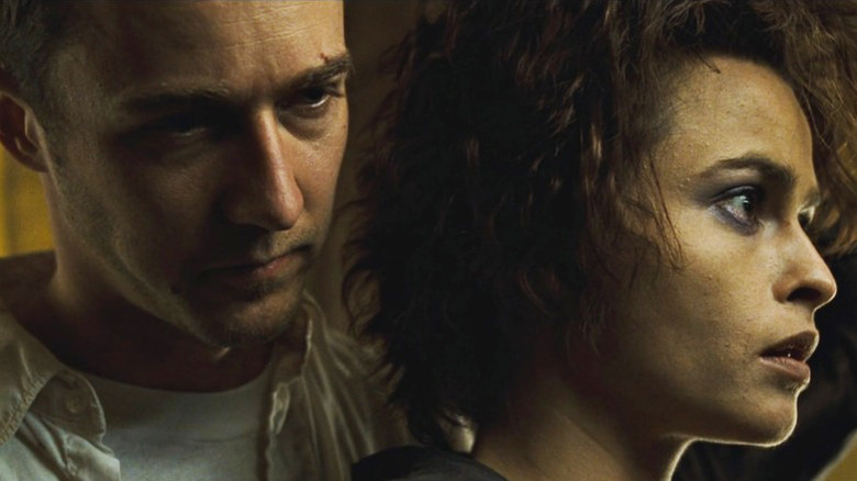 Narrator and Marla standing Fight Club