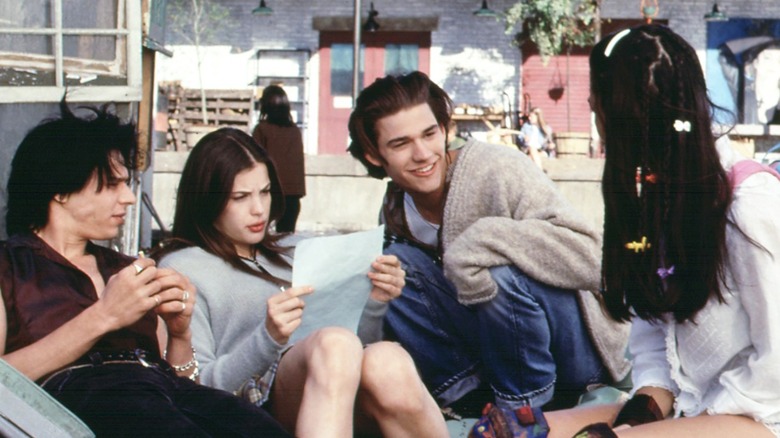 Coyote Shivers, Liv Tyler, and Johnny Whitworth in "Empire Records"