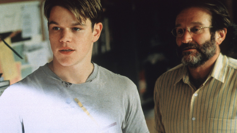 Matt Damon Robin Williams in Good Will Hunting