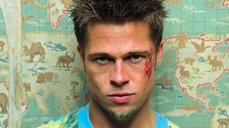 Tyler Durden stares moodily