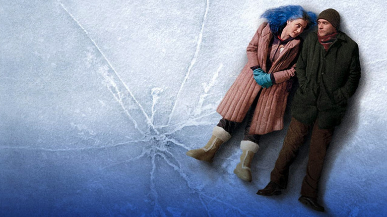 Clementine and Joel lying down