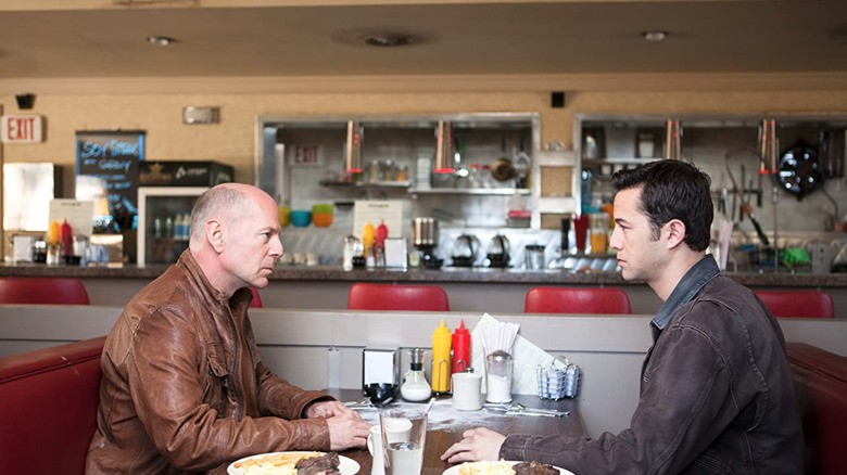 Old Joe and Young Joe sitting at a diner