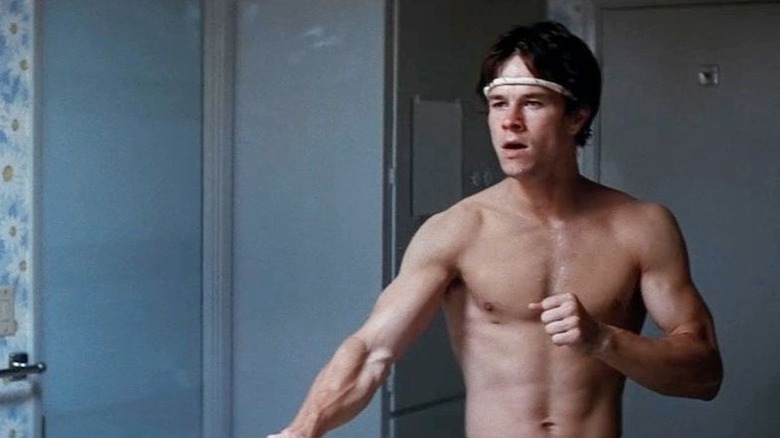 Mark Wahlberg looking in mirror