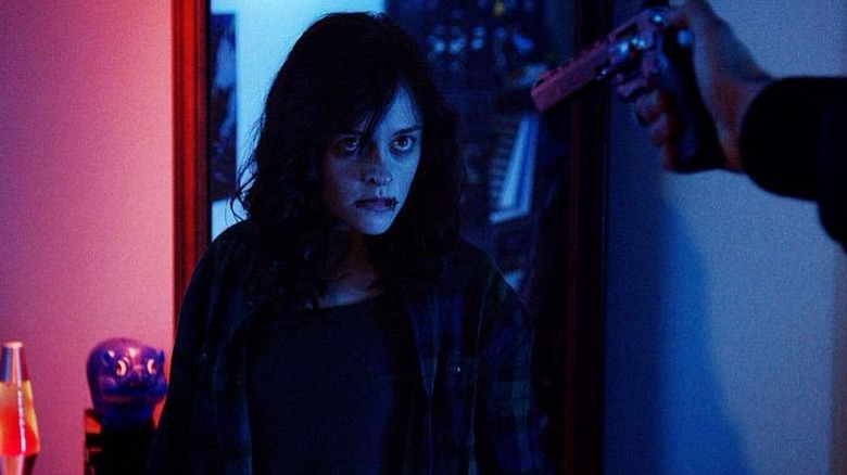 Lauren Ashley Carter gun "The Mind's Eye"