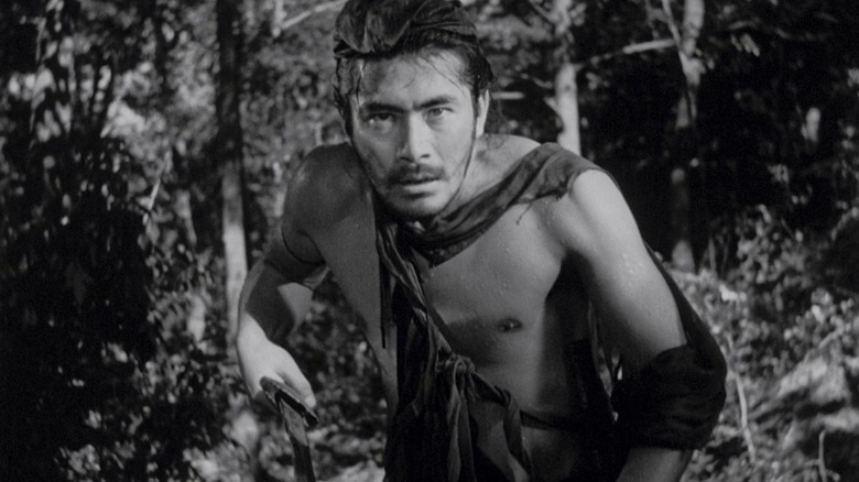 Thief wields a sword