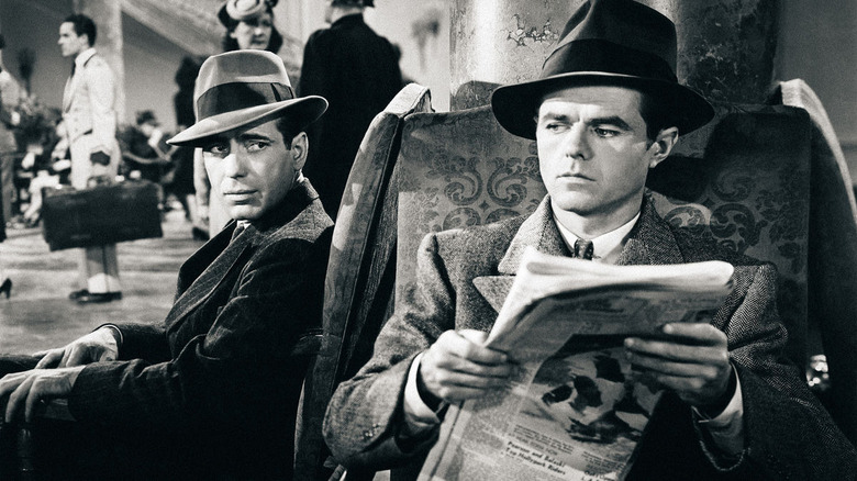 Humphrey Bogart is suspicious