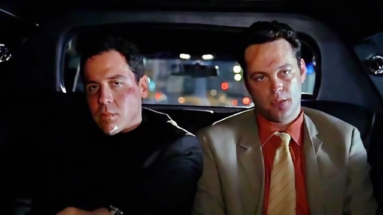 Michael Keaton and Jon Faverau in Taxi