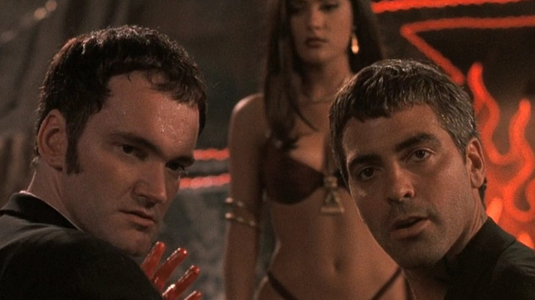 Tarantino and Clooney act surprised