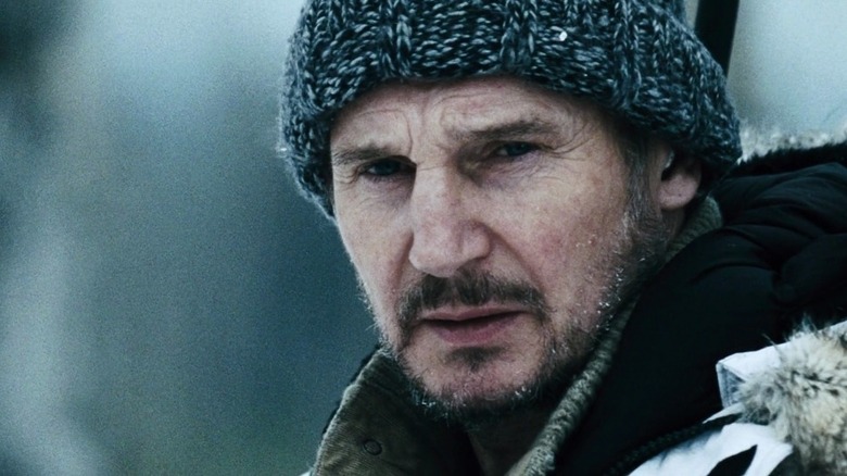 Liam Neeson in the snow