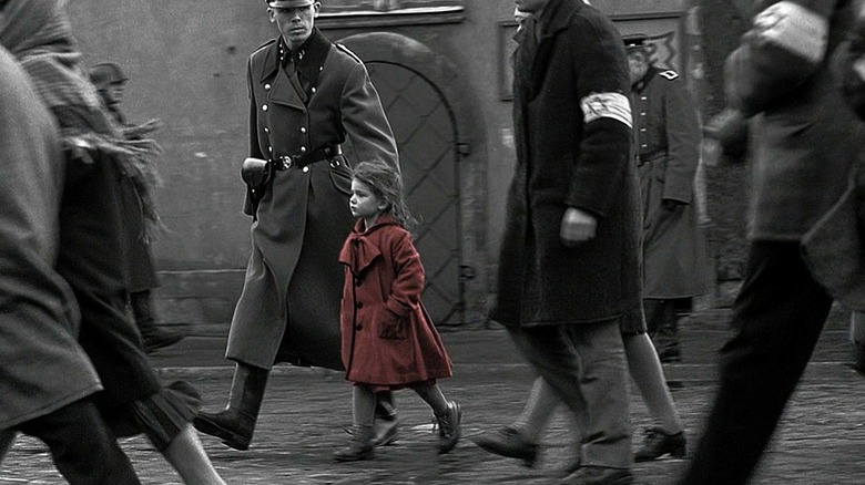 Schindler's List girl red coat