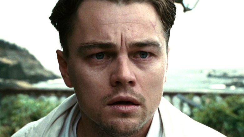 Leonardo DiCaprio worried by the beach