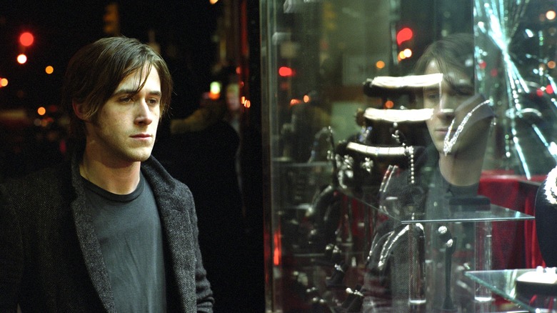 Ryan Gosling sad in museum