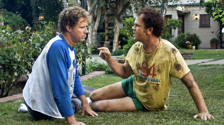 John C. Reilly pointing at Will Ferrell 