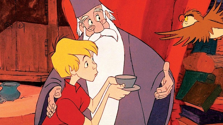 Young Arthur with Merlin