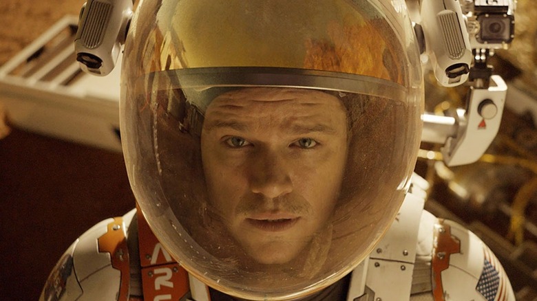 Matt Damon on Mars in The Martian