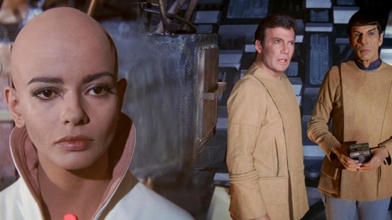 Kirk and Spock watch Ilia