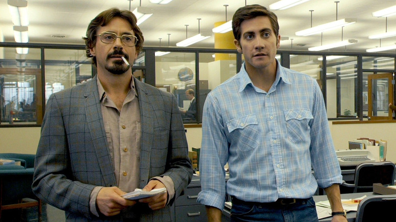 zodiac robert downey jr jake gylenhaal in newspaper office