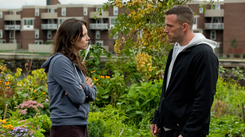 Rebecca Hall and Ben Affleck share a tense moment
