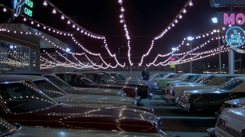 James Caan in parking lot in "Thief"