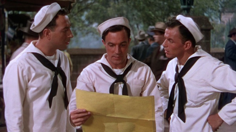 Three sailors in New York