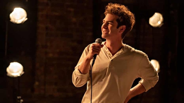 Andrew Garfield performing