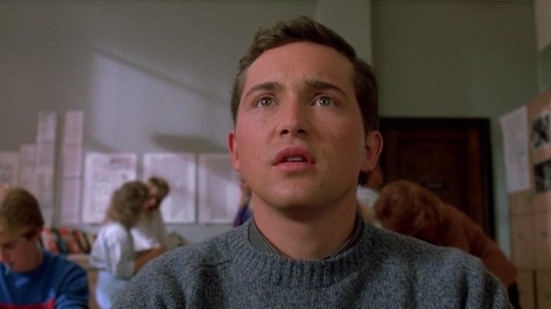 Casey Siemaszko as Jerry, realizing he's toast in Three O'Clock High