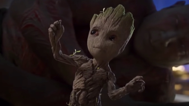 Baby Groot dancing to Mr. Blue Sky by ELO