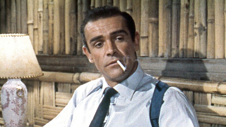 James Bond smoking