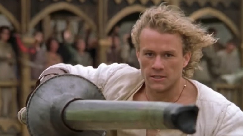 Heath Ledger points lance in A Knight's Tale