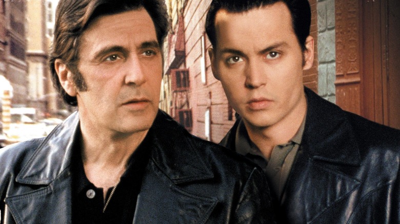 Donnie Brasco, Al Pacino and Johnny Depp