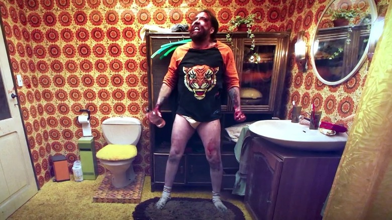 Red in mourning in Mandy